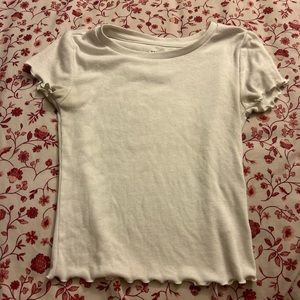 Plain white tee